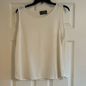 Cream sleeveless top
